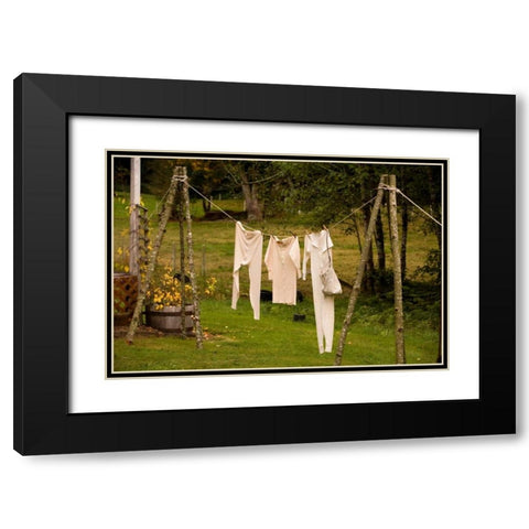 Out to Dry I Black Modern Wood Framed Art Print with Double Matting by Clayton-Thompson, Philip