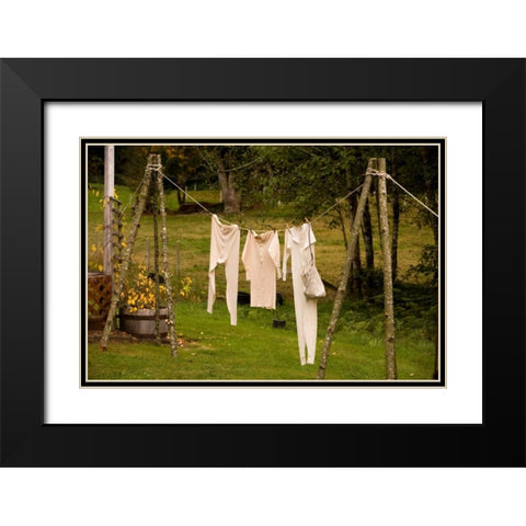 Out to Dry I Black Modern Wood Framed Art Print with Double Matting by Clayton-Thompson, Philip