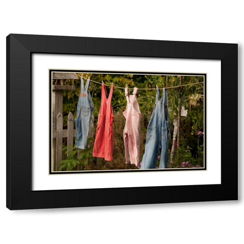 Out to Dry II Black Modern Wood Framed Art Print with Double Matting by Clayton-Thompson, Philip