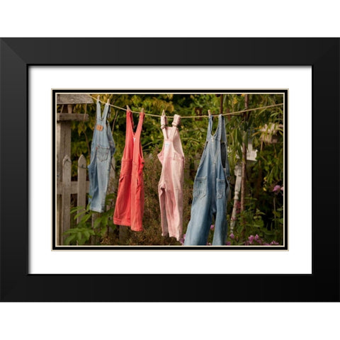 Out to Dry II Black Modern Wood Framed Art Print with Double Matting by Clayton-Thompson, Philip