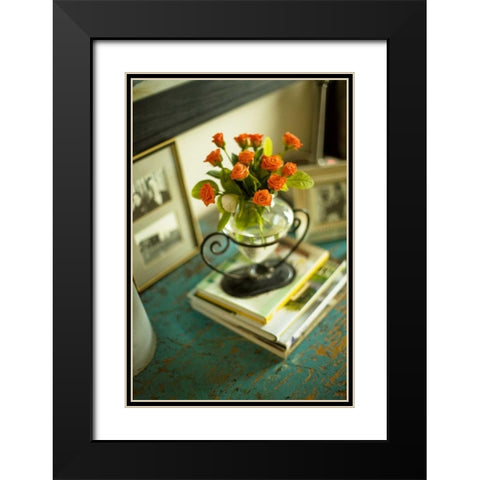 Spring Bouquet I Black Modern Wood Framed Art Print with Double Matting by Clayton-Thompson, Philip