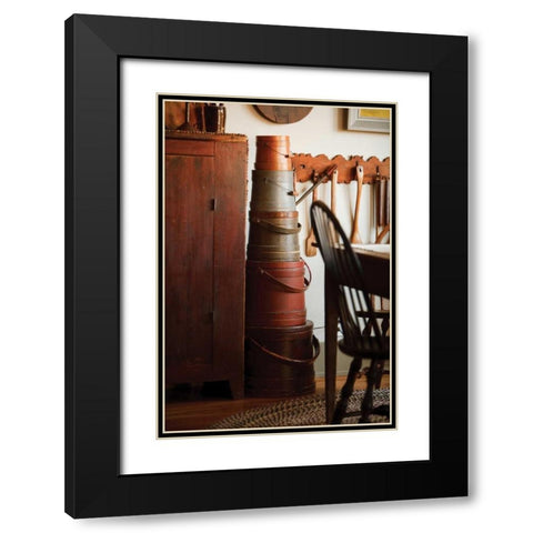 Hat Boxes I Black Modern Wood Framed Art Print with Double Matting by Clayton-Thompson, Philip
