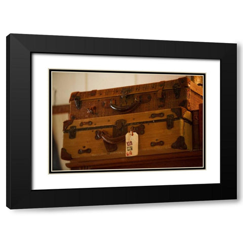 Time to Travel I Black Modern Wood Framed Art Print with Double Matting by Clayton-Thompson, Philip