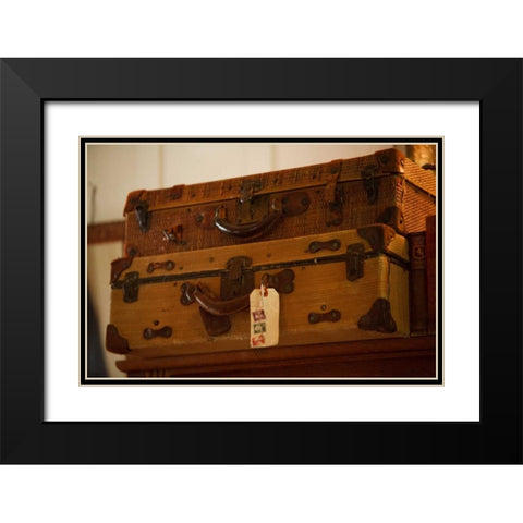 Time to Travel I Black Modern Wood Framed Art Print with Double Matting by Clayton-Thompson, Philip