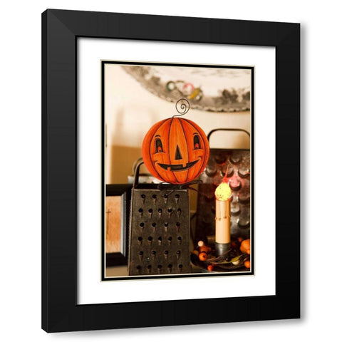 Halloween V Black Modern Wood Framed Art Print with Double Matting by Clayton-Thompson, Philip