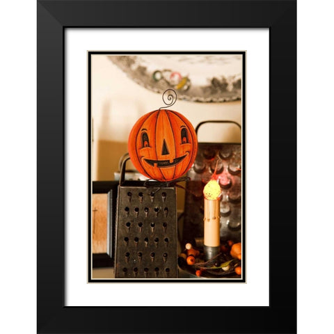 Halloween V Black Modern Wood Framed Art Print with Double Matting by Clayton-Thompson, Philip