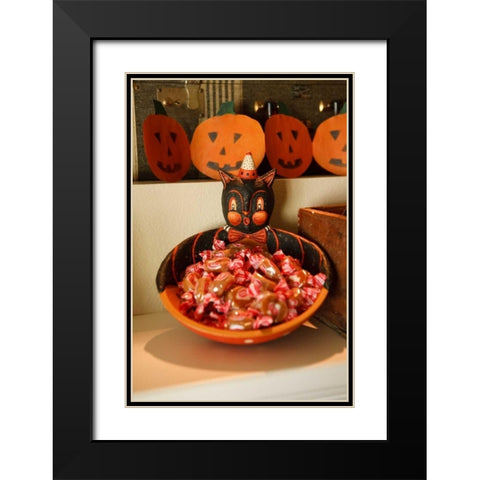 Halloween VI Black Modern Wood Framed Art Print with Double Matting by Clayton-Thompson, Philip