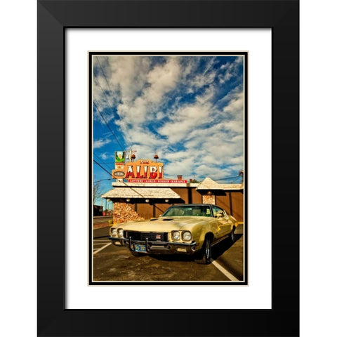 Vintage Car I Black Modern Wood Framed Art Print with Double Matting by Clayton-Thompson, Philip