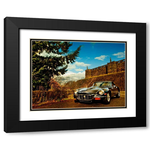 Vintage Car III Black Modern Wood Framed Art Print with Double Matting by Clayton-Thompson, Philip