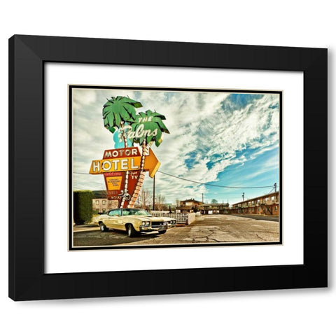 Vintage Car IV Black Modern Wood Framed Art Print with Double Matting by Clayton-Thompson, Philip