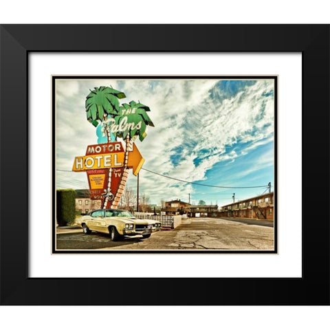 Vintage Car IV Black Modern Wood Framed Art Print with Double Matting by Clayton-Thompson, Philip