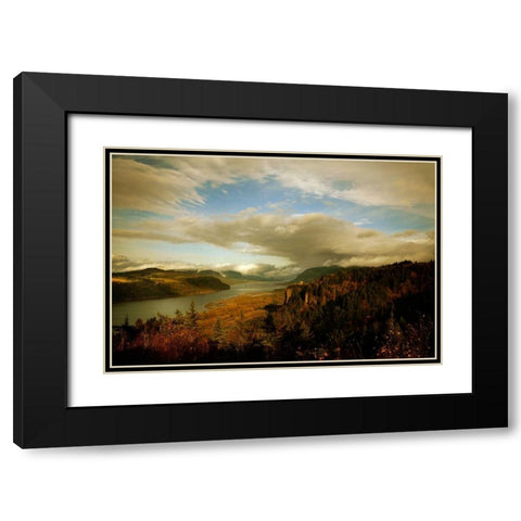 The Gorge I Black Modern Wood Framed Art Print with Double Matting by Clayton-Thompson, Philip