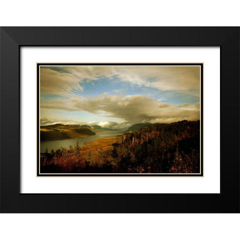 The Gorge I Black Modern Wood Framed Art Print with Double Matting by Clayton-Thompson, Philip