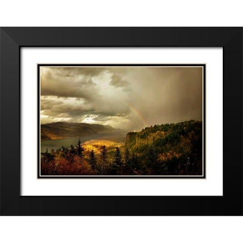 The Gorge II Black Modern Wood Framed Art Print with Double Matting by Clayton-Thompson, Philip
