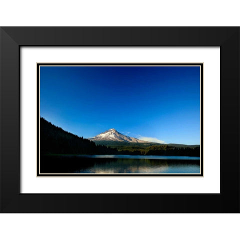 Trillium Lake II Black Modern Wood Framed Art Print with Double Matting by Clayton-Thompson, Philip