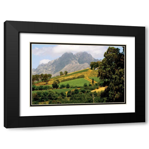 Mountain Landscape Black Modern Wood Framed Art Print with Double Matting by Underdahl, Dana