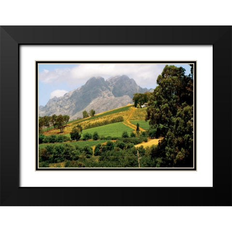 Mountain Landscape Black Modern Wood Framed Art Print with Double Matting by Underdahl, Dana