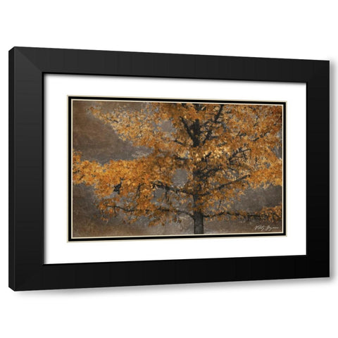 Tree Angel II Black Modern Wood Framed Art Print with Double Matting by Geyman, Vitaly