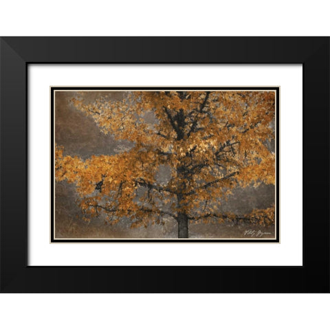 Tree Angel II Black Modern Wood Framed Art Print with Double Matting by Geyman, Vitaly