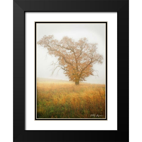 Autumn Mist II Black Modern Wood Framed Art Print with Double Matting by Geyman, Vitaly