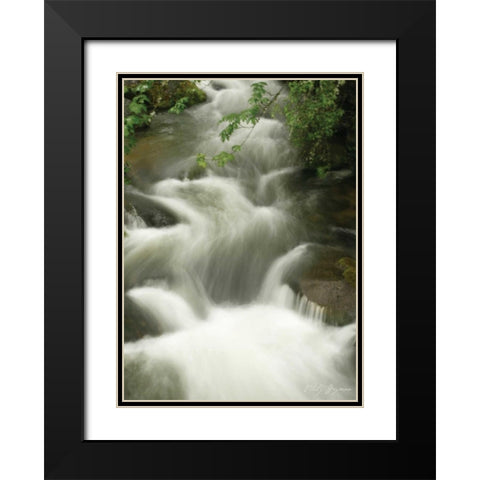 Soothing Waters I Black Modern Wood Framed Art Print with Double Matting by Geyman, Vitaly
