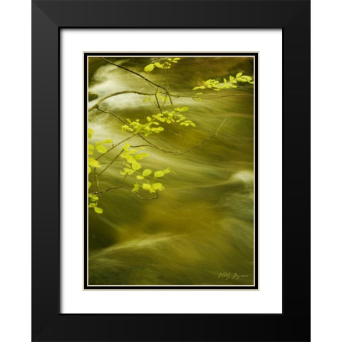 Soothing Waters VII Black Modern Wood Framed Art Print with Double Matting by Geyman, Vitaly