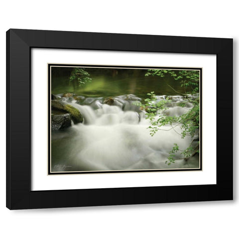 Soothing Waters XII Black Modern Wood Framed Art Print with Double Matting by Geyman, Vitaly