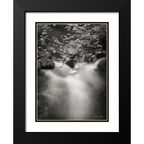 Flowing Waters III Black Modern Wood Framed Art Print with Double Matting by Geyman, Vitaly