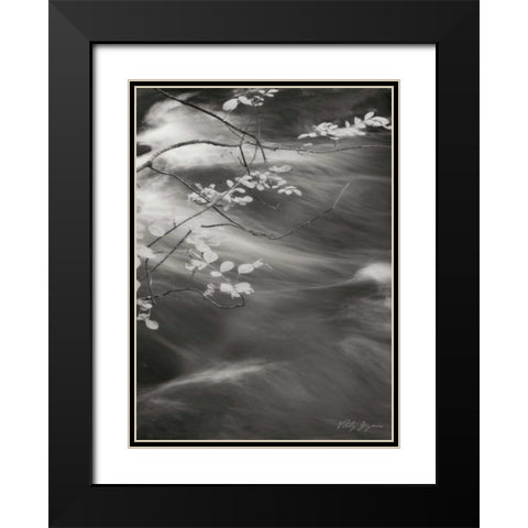Flowing Waters IV Black Modern Wood Framed Art Print with Double Matting by Geyman, Vitaly