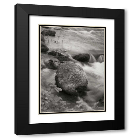 Flowing Waters VI Black Modern Wood Framed Art Print with Double Matting by Geyman, Vitaly