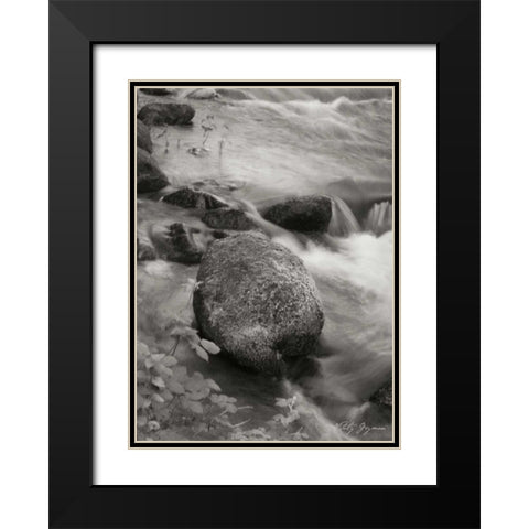 Flowing Waters VI Black Modern Wood Framed Art Print with Double Matting by Geyman, Vitaly