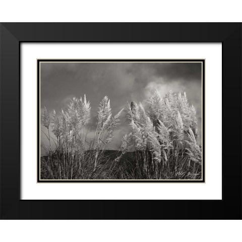 White Towers II BandW Black Modern Wood Framed Art Print with Double Matting by Geyman, Vitaly