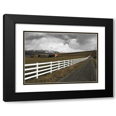 Road to Eternity Black Modern Wood Framed Art Print with Double Matting by Geyman, Vitaly
