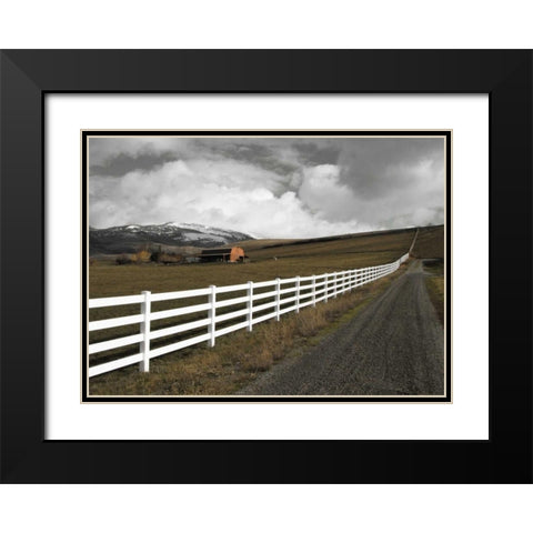 Road to Eternity Black Modern Wood Framed Art Print with Double Matting by Geyman, Vitaly