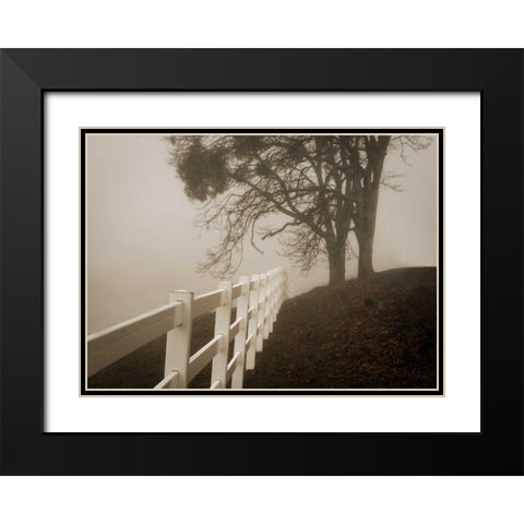 Into the Fog Black Modern Wood Framed Art Print with Double Matting by Geyman, Vitaly
