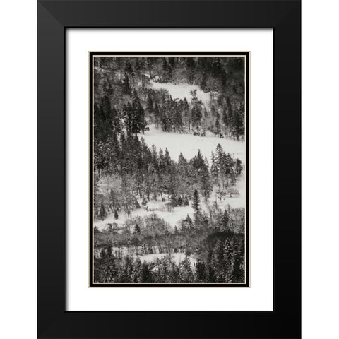 Winter Mosaic I Black Modern Wood Framed Art Print with Double Matting by Geyman, Vitaly
