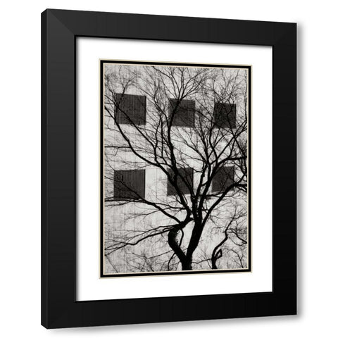 Cityscape I Black Modern Wood Framed Art Print with Double Matting by Vitaly, Geyman