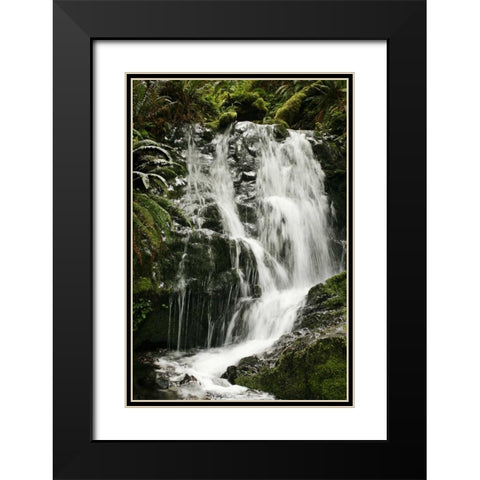 Waterfall I Black Modern Wood Framed Art Print with Double Matting by Geyman, Vitaly
