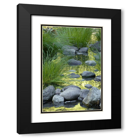 Lucious Falls I Black Modern Wood Framed Art Print with Double Matting by Geyman, Vitaly