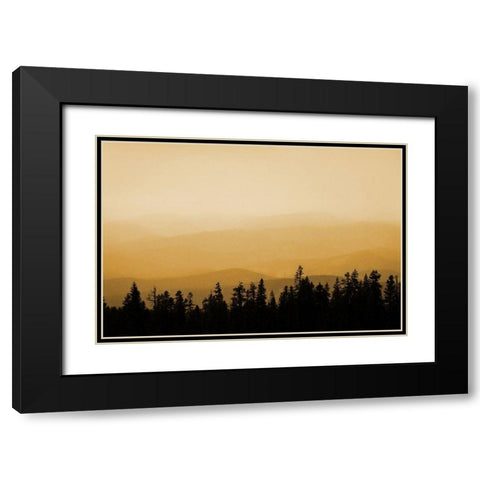 Shasta Silence I Black Modern Wood Framed Art Print with Double Matting by Geyman, Vitaly