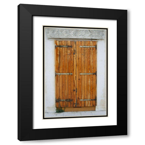 Croatia Door IV Black Modern Wood Framed Art Print with Double Matting by Geyman, Vitaly
