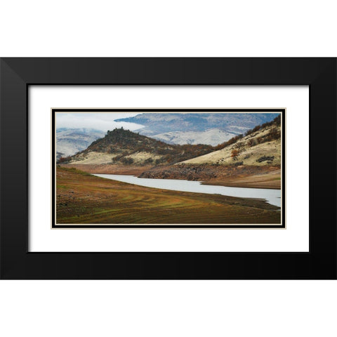 Autumn Paradise I Black Modern Wood Framed Art Print with Double Matting by Geyman, Vitaly