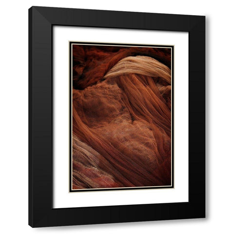 Fish Net Mystery III Black Modern Wood Framed Art Print with Double Matting by Geyman, Vitaly