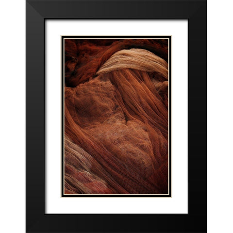 Fish Net Mystery III Black Modern Wood Framed Art Print with Double Matting by Geyman, Vitaly