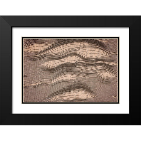 Net Art I Black Modern Wood Framed Art Print with Double Matting by Geyman, Vitaly