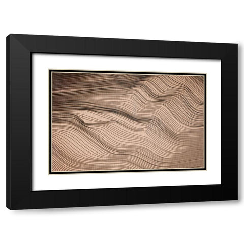 Net Art II Black Modern Wood Framed Art Print with Double Matting by Geyman, Vitaly