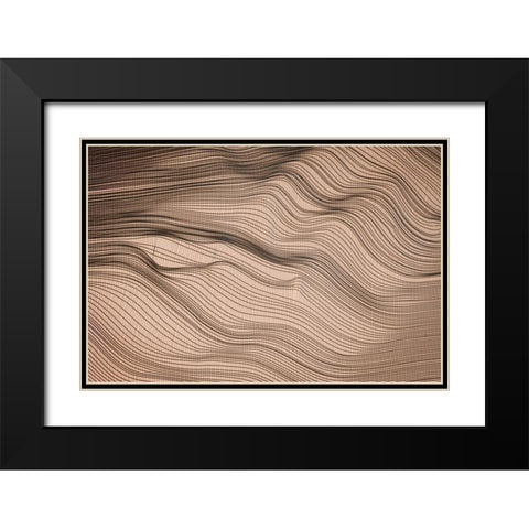 Net Art II Black Modern Wood Framed Art Print with Double Matting by Geyman, Vitaly