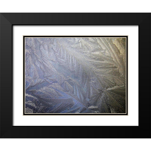 Ice Collage Black Modern Wood Framed Art Print with Double Matting by Geyman, Vitaly