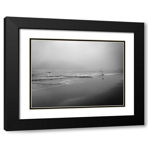 Ocean Fog Black Modern Wood Framed Art Print with Double Matting by Geyman, Vitaly
