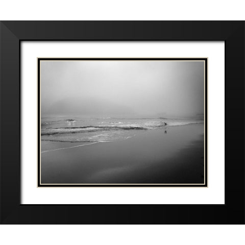Ocean Fog Black Modern Wood Framed Art Print with Double Matting by Geyman, Vitaly